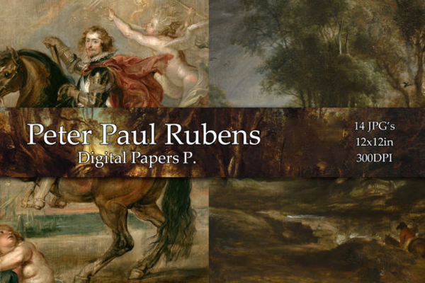 Peter Paul Rubens Inspired Digital Papers: An Artistic Chronicle – Part 2